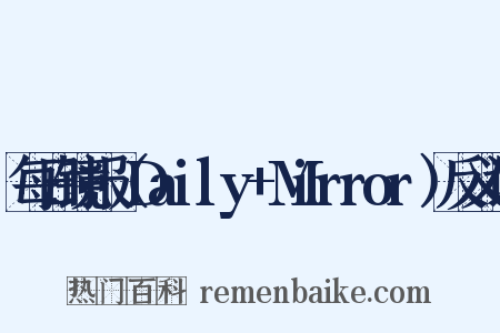 每日镜报（Daily+Mirror）反义词是什么意思的图片